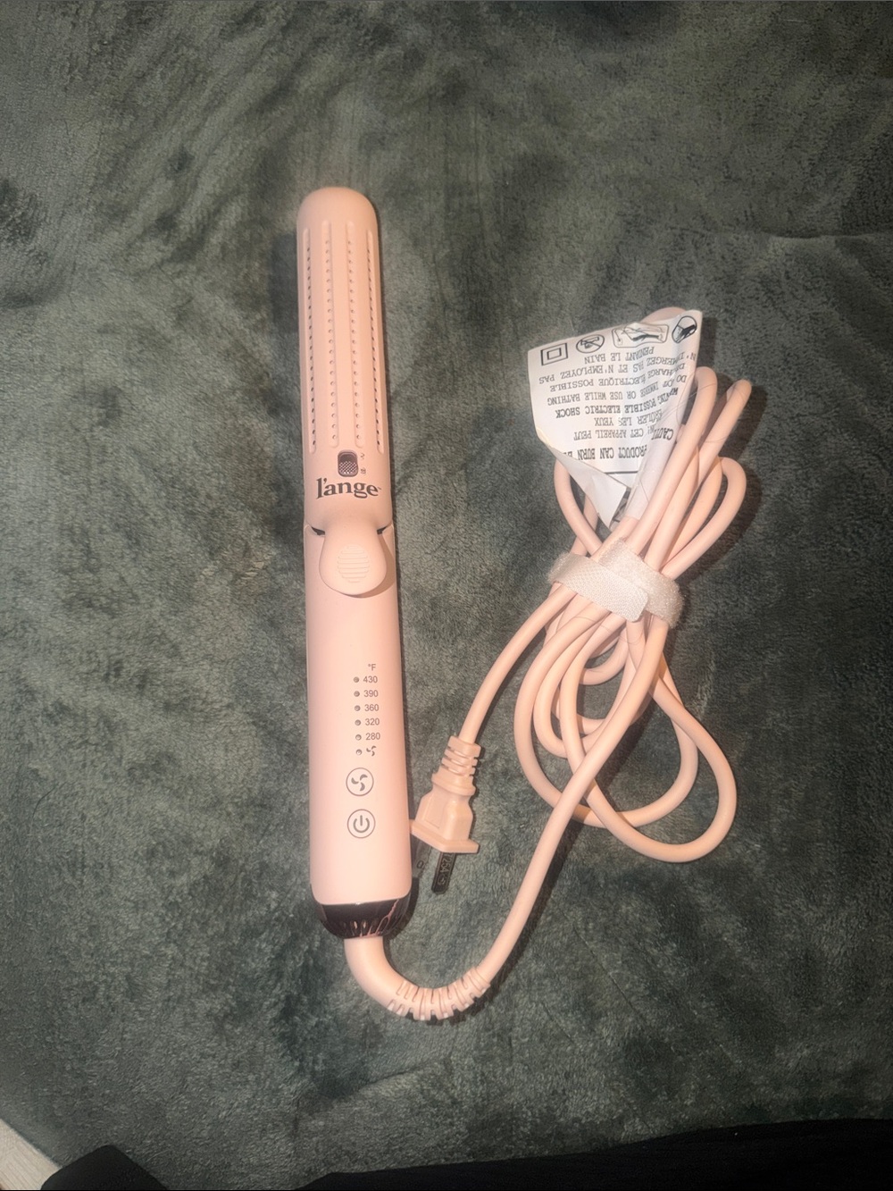 Lange Light Pink Ceramic Hair Straightener